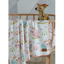 Polar Baskılı Bebek Battaniyesi 80x100 Cm SALYANGOZ