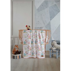 Polar Baskılı Bebek Battaniyesi 80x100 Cm SALYANGOZ