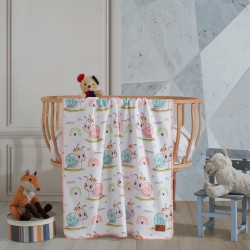 Polar Baskılı Bebek Battaniyesi 80x100 Cm SALYANGOZ
